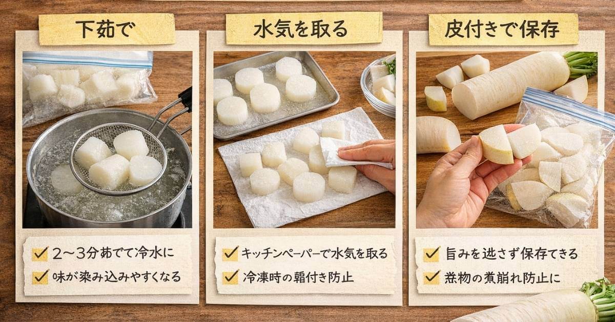 大根 冷凍保存